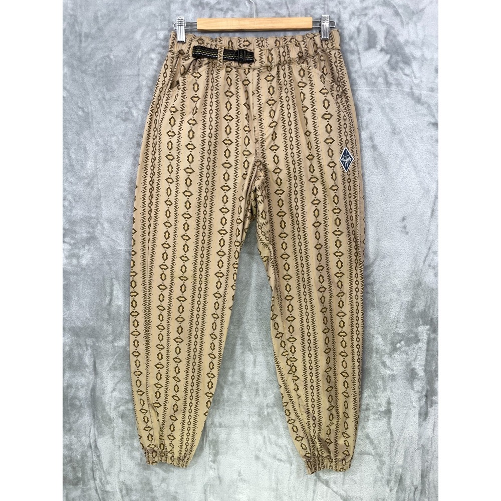 Prana Saucha Pant  Men's XS Nomad Relaxed Fit Terracotta Elastic Waist Belted